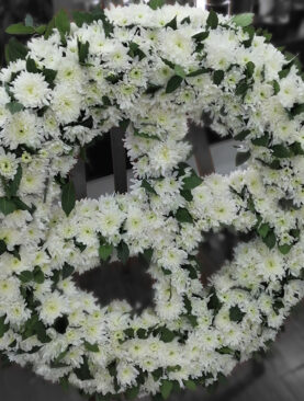 white wreath sympathy