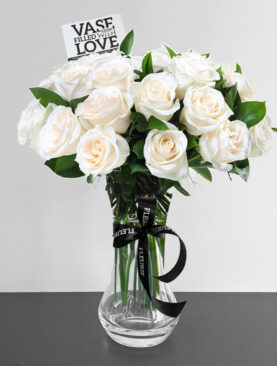 simply white roses